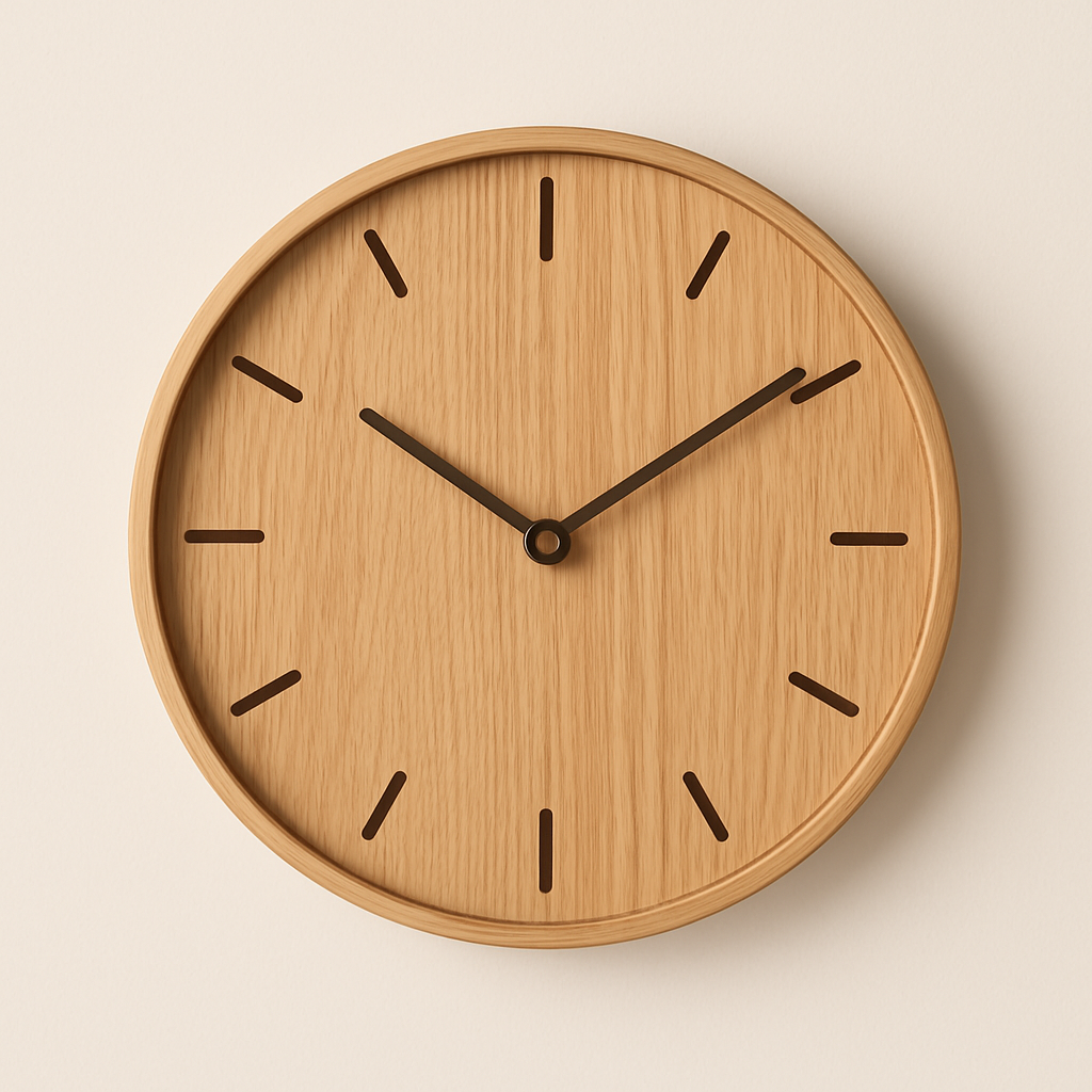 Modern Wooden Wall Clock
